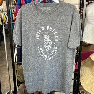 NWT Matte Grey Gray Graphic T-Shirt Men’s Large